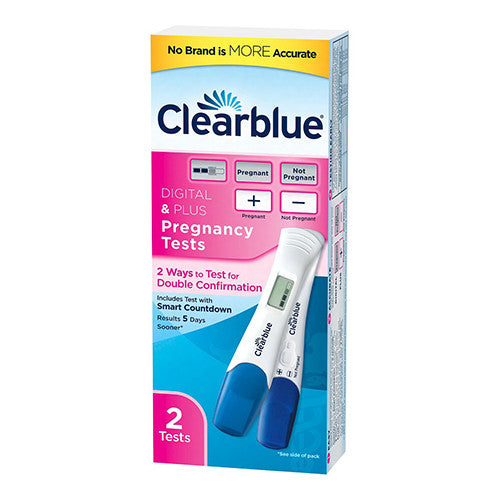 Clearblue Digital and Plus Pregnancy Test, 2 Ea